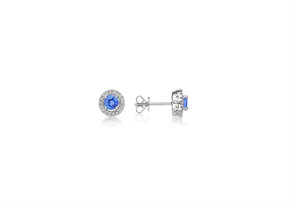 Gemstone Stud Earring